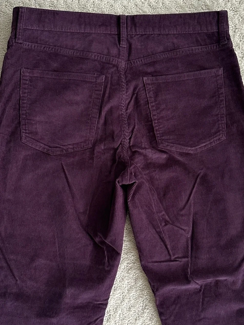 J. Crew Men's Classic Straight Leg Stretch Corduroy Pants Plum 33/30 Casual NWT